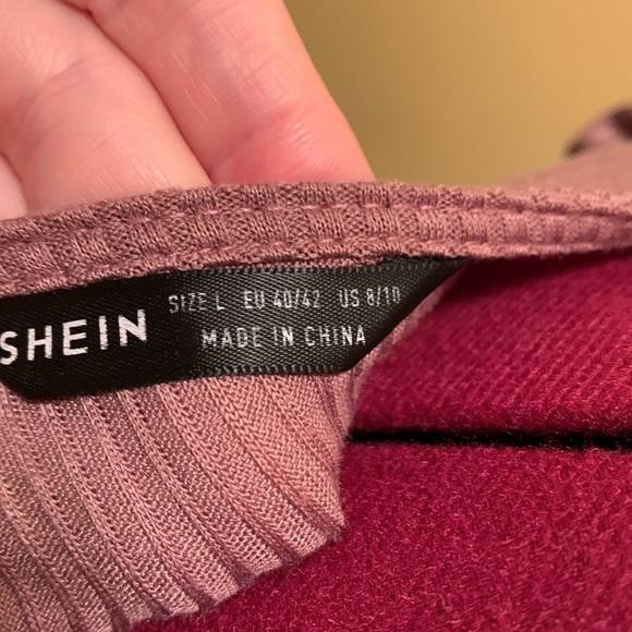 SHEIN Notched Neck Leg-Of-Mutton Sleeve Top - Picture 8 of 11